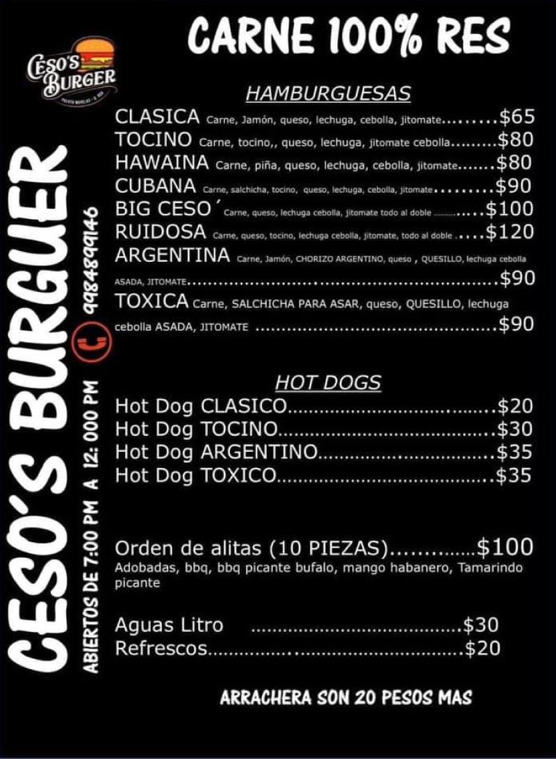 Cesos_Burger_menu